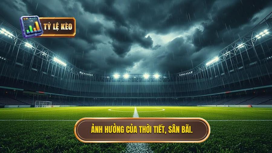 Tại sao tỷ lệ kèo thay đổi trước trận đấu? Phân tích chuyên sâu từ góc nhìn nhà cái 3 Yếu tố ngoại cảnh: Thời tiết và sân bãi