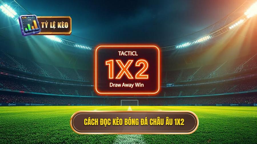 Cách đọc kèo bóng đá Châu Âu (1x2) đơn giản